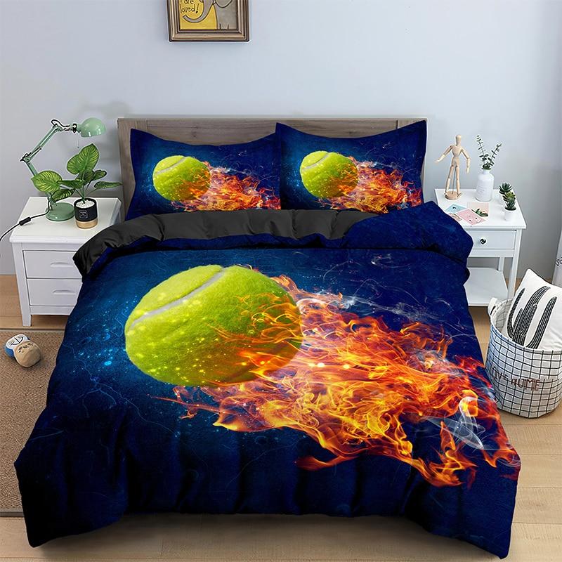 STA PREMIUM Superstar Series: 3D Tennis Bedding Set Duvet Cover /Twin/ –  Supreme Tennis Athletes