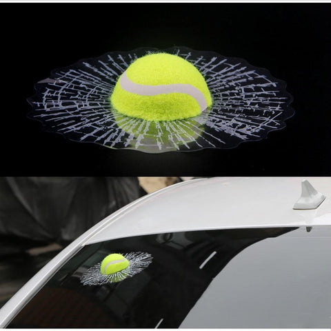 STA 3D Car Sticker Funny Tennis Ball - Supreme Tennis Athletes