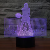 STA 3D Women's Tennis Night Light LED Colorful - Supreme Tennis Athletes